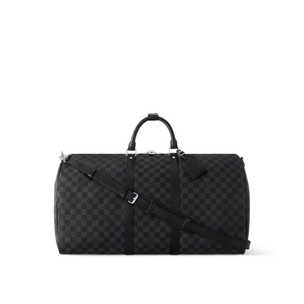 Mala de Mão LV Keepall Bandoulière 55 Black